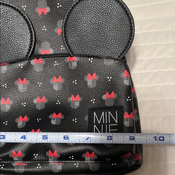Disney Dani Danielle Nicole Black and Red Minnie Mouse Backpack Purse Adjustable